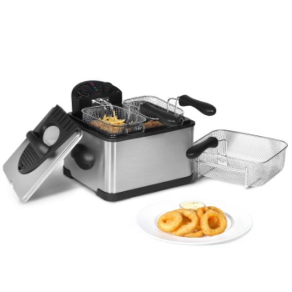 Picture of MegaChef MG-AI401 4.23 qt. Stainless Steel Electric Deep Fryer with Timer