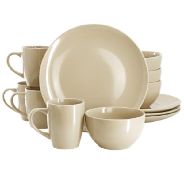 Picture of Gibson Home 148594.12 Everyday Plus Sto are Dinnerware Set in Cream - 12 Piece