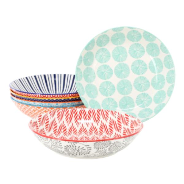 Picture of Elama ELM-GIOVANNA6 Giovanna Assorted Porcelain Bowl Set - 6 Piece