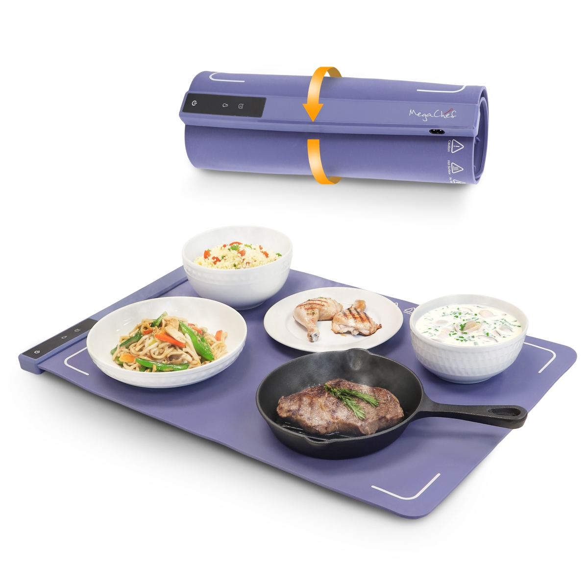 Picture of Megachef MC-BS02A 23 x 15.75 in. Silicone Warming Mat with Variable Temperature Settings & Digital Display