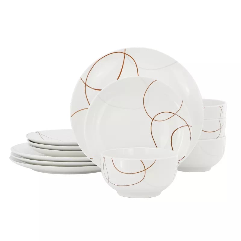 Picture of Elama ELM-SYDNEY-12 Sydney Porcelain Dinnerware Set - 12 Piece