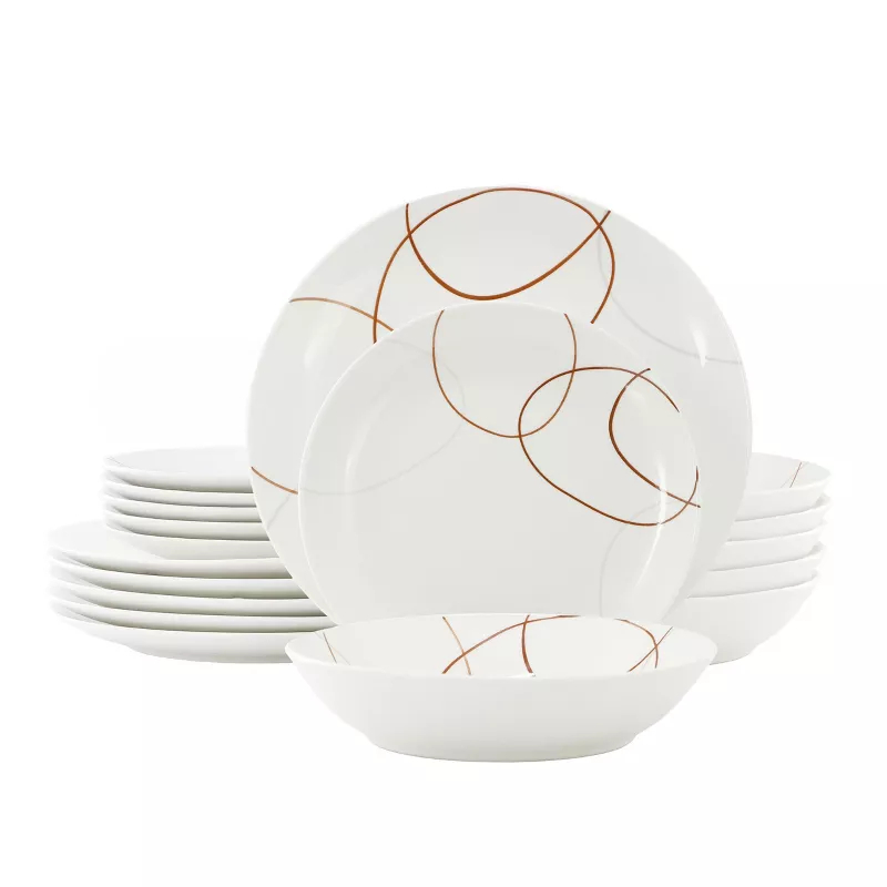 Picture of Elama ELM-SYDNEY-18 Sydney Porcelain Dinnerware Set - 18 Piece
