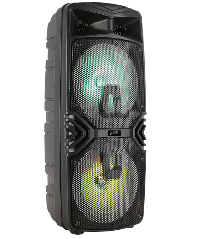 ISB310B 2 x 8 in. Wireless Bluetooth 5.0 LED Light Tailgate Party Speaker -  iLive
