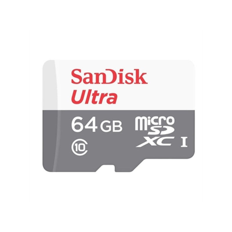 SDSQUNR-064G-GN3MA Microsd Ultra UHS-I, 64GB, 100 Mbps Flash Memory Card