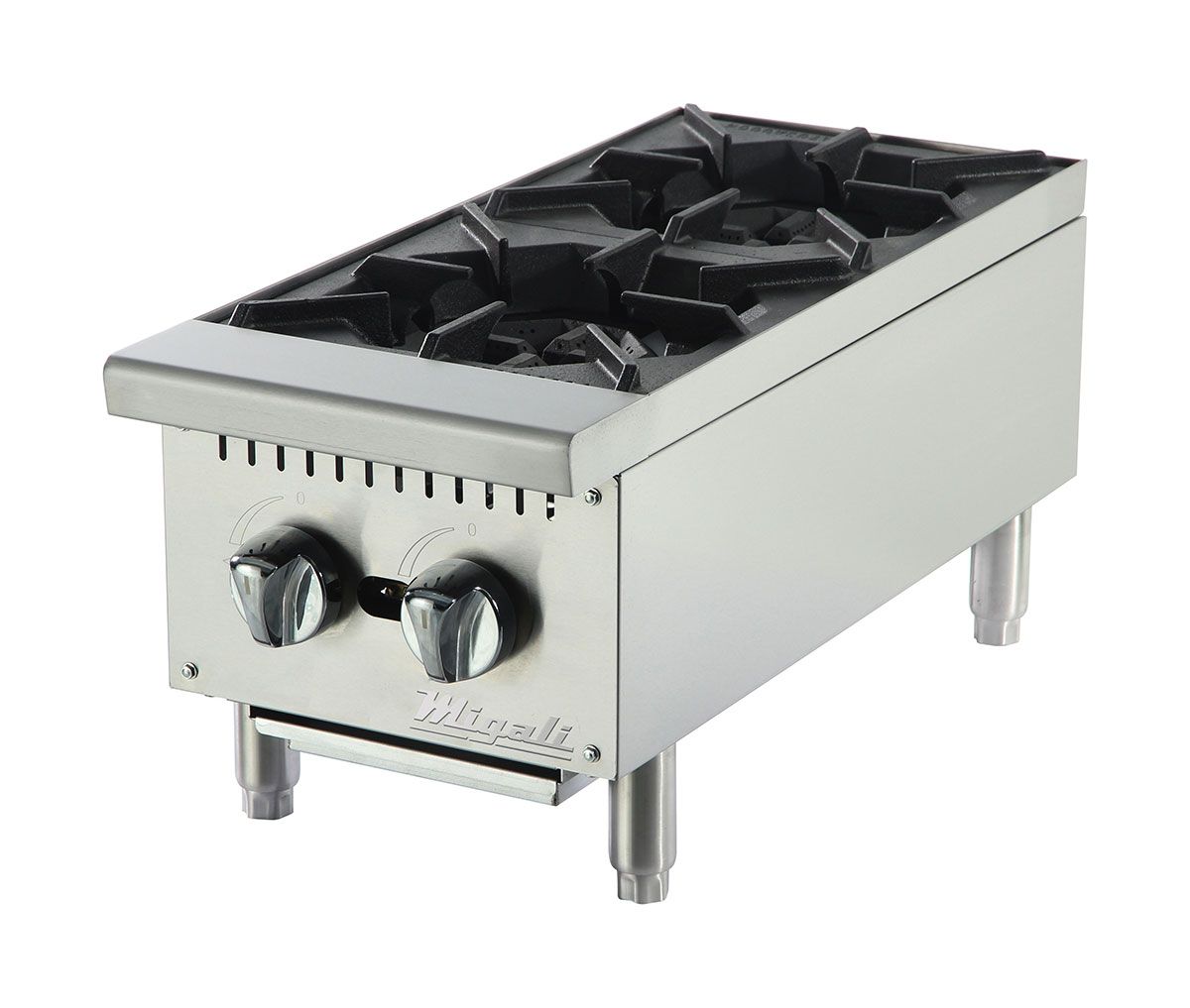 Picture of Migali C-HP-2-12 12 in. Competitor Series Countertop Hot Plate&#44; Stainless Steel