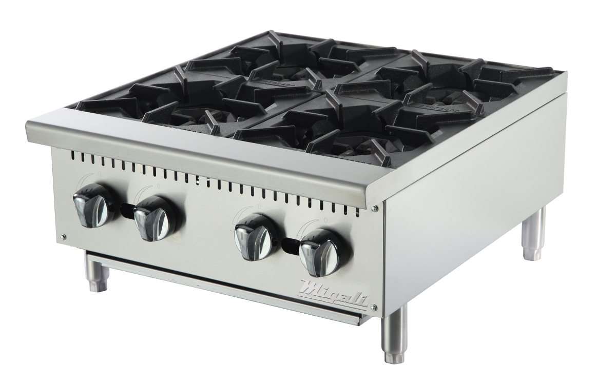 Picture of Migali C-HP-4-24 24 in. Competitor Series Countertop Hot Plate&#44; Stainless Steel