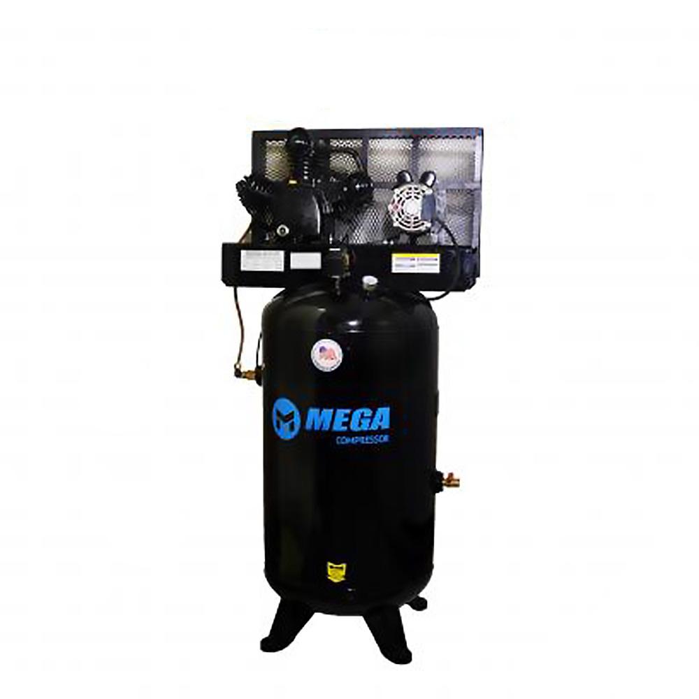 MP-6580V2 80 gal & 5 HP Upright 14.5 CFM - 175-180 PSI Air Compressor with Two Stage -  Mega Compressor