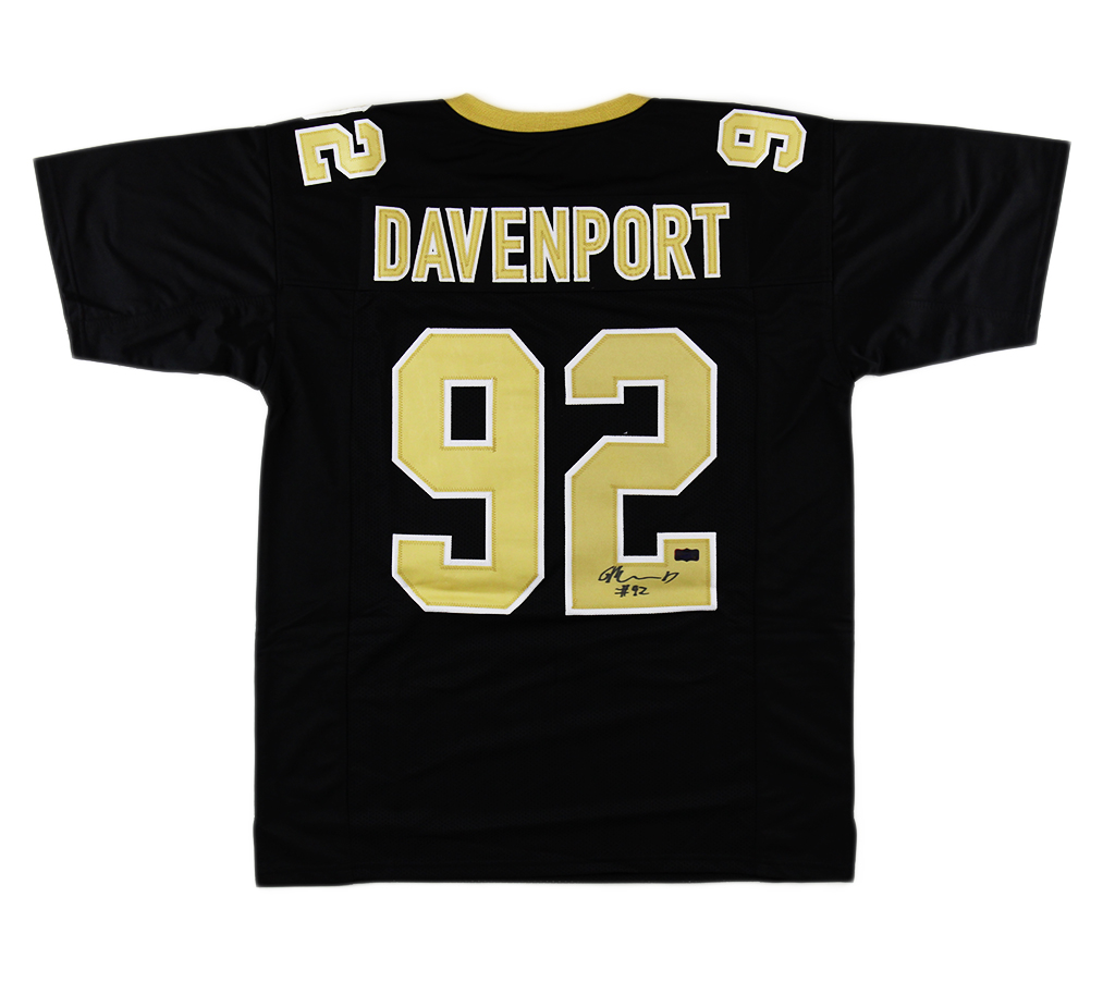 Picture of Radtke Sports 11614 Marcus Davenport Signed Orleans Jersey&#44; Black