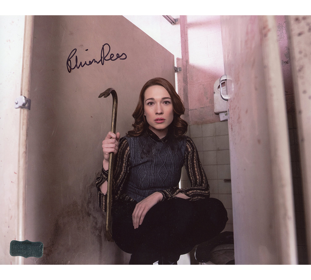 11644 Rhian Rees Autographed Signed 8 x 10 in. Halloween Photo-Crowbar in Hand -  Radtke Sports