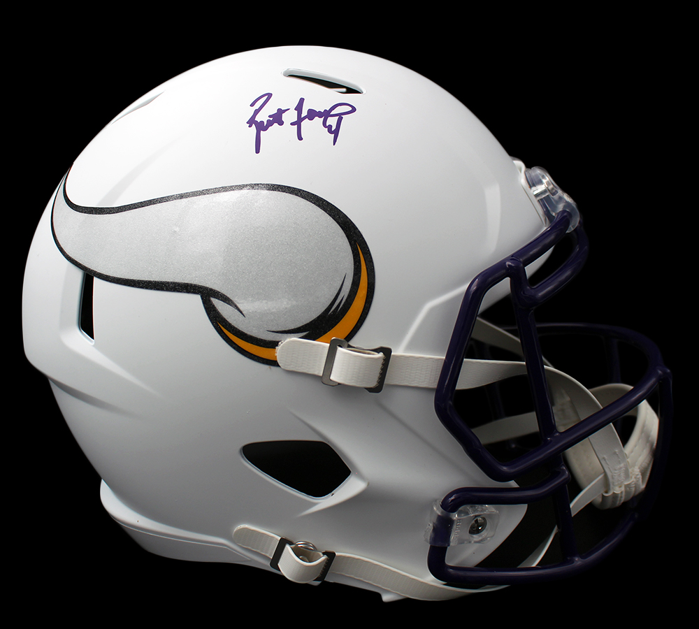 14454 Brett Favre Signed Minnesota Vikings Speed Authentic Matte NFL Helmet, White -  Radtke Sports