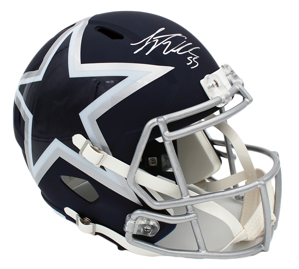 14531 Leighton Vander Esch Signed Dallas Cowboys Speed Full Size AMP NFL Helmet -  Radtke Sports