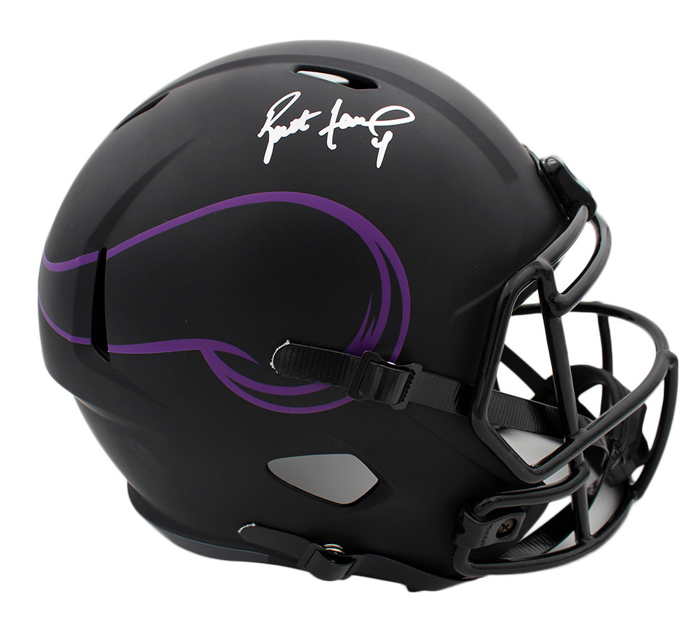 15456 Brett Favre Signed Minnesota Vikings Speed Full Size Eclipse NFL Helmet -  Radtke Sports