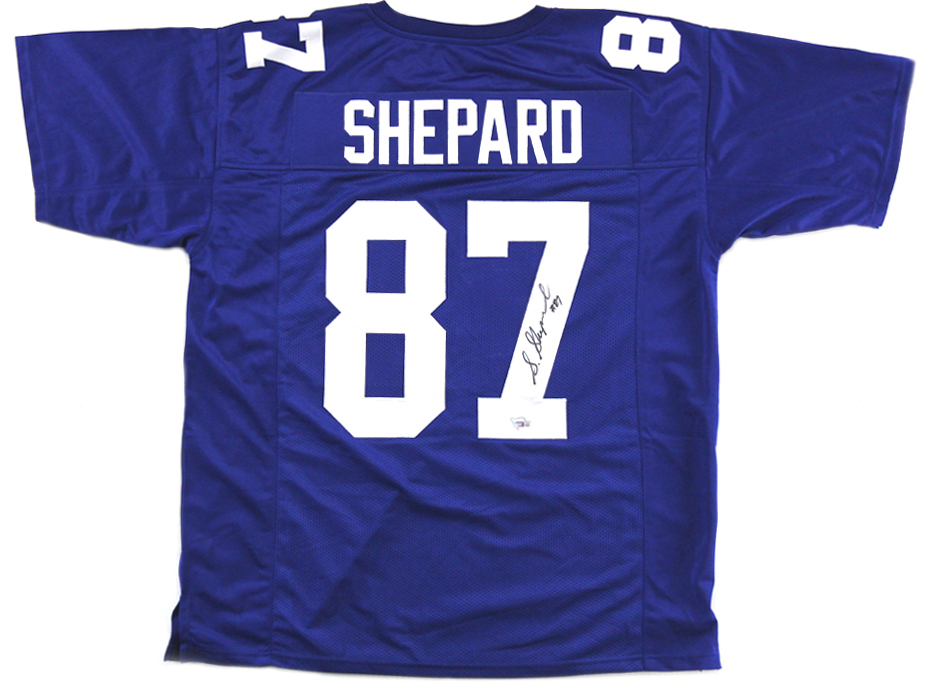 Picture of Radtke Sports 10573 Sterling Shepard Signed York Jersey&#44; Blue
