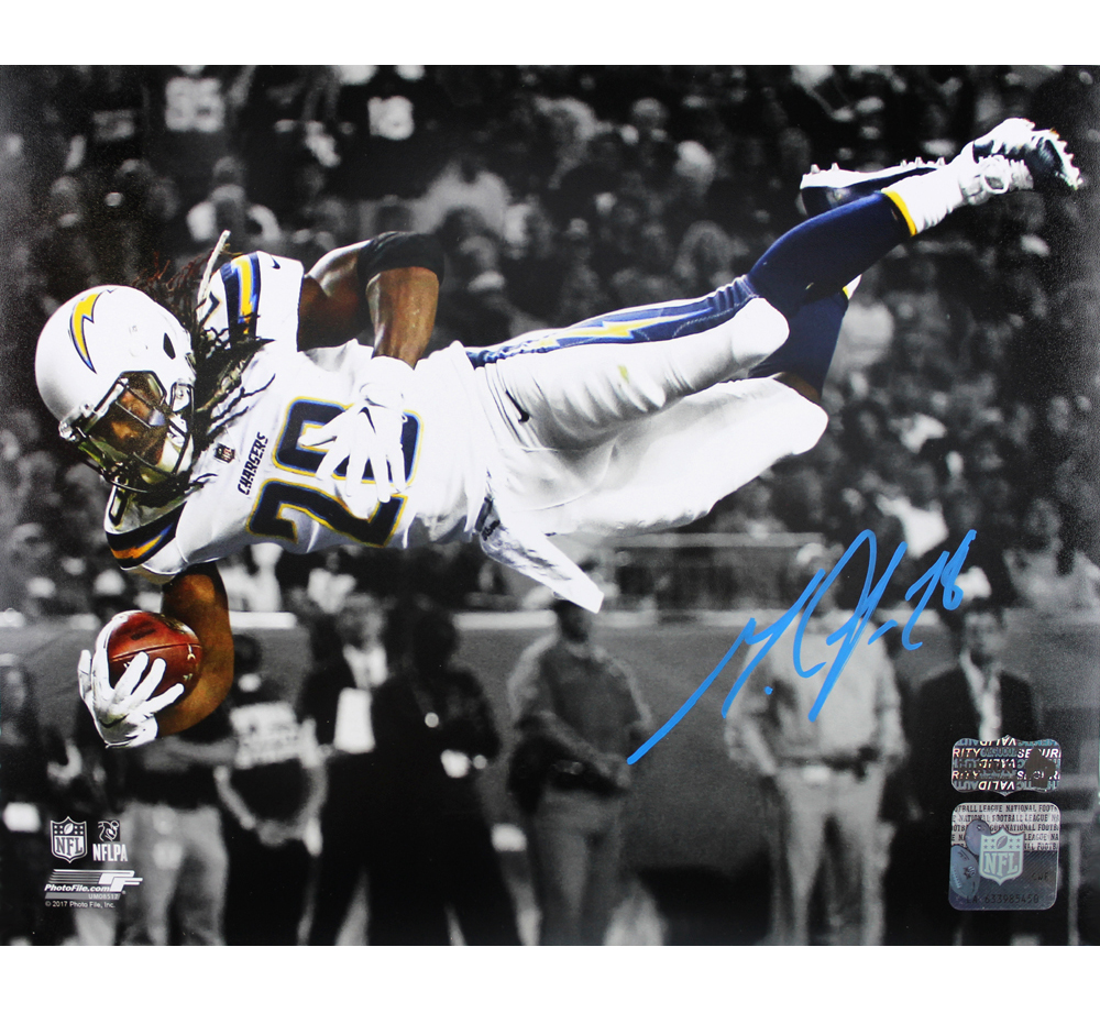 12142 Melvin Gordon Signed Los Angeles Chargers Unframed 8 x 10 in. Photo -  Radtke Sports