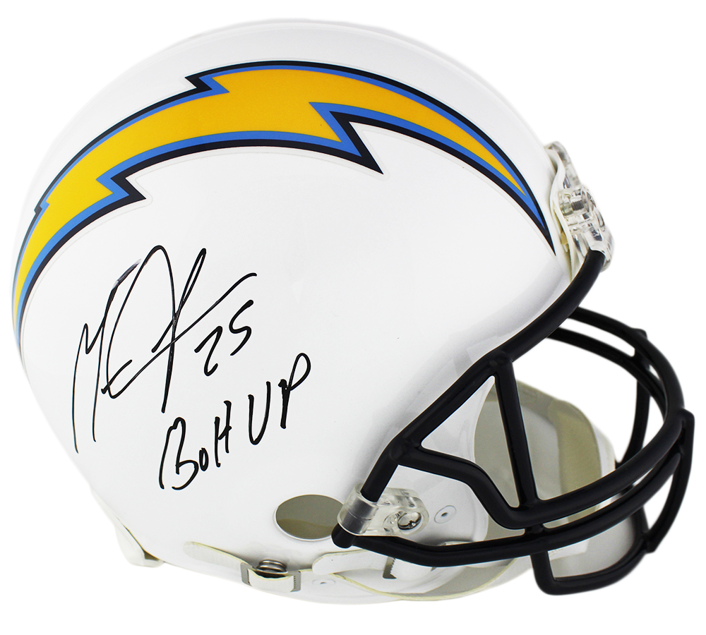 12883 Melvin Gordon Signed Los Angeles Chargers Authentic NFL Helmet with Bolt Up Inscription -  Radtke Sports
