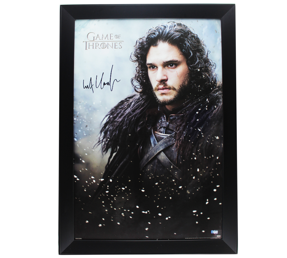 Picture of Radtke Sports 13625 Kit Harington Signed Game of Thrones Framed Jon Snow Poster