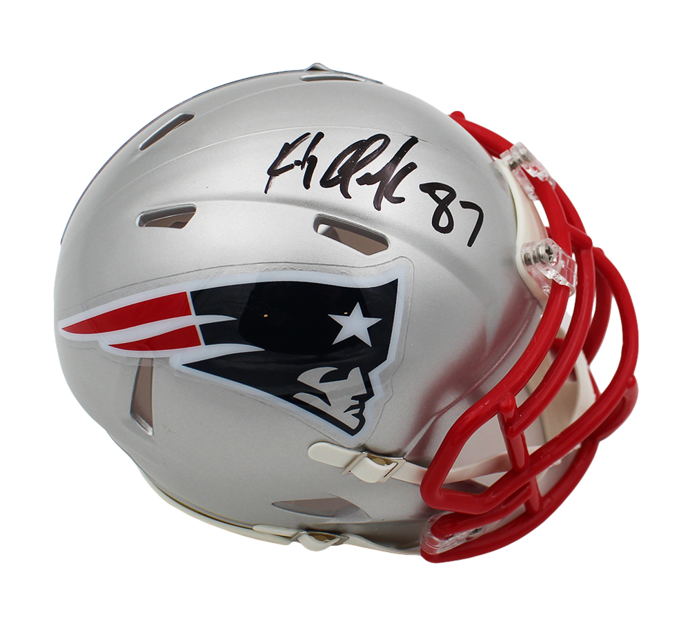 10158 Rob Gronkowski Signed England Patriots Speed NFL Mini Helmet