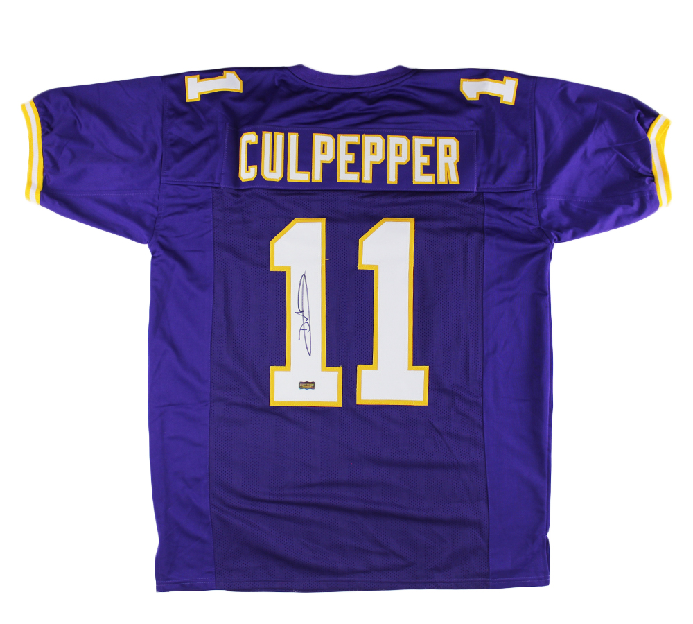 Picture of Radtke Sports 11214 Daunte Culpepper Signed Minnesota Custom Jersey&#44; Purple