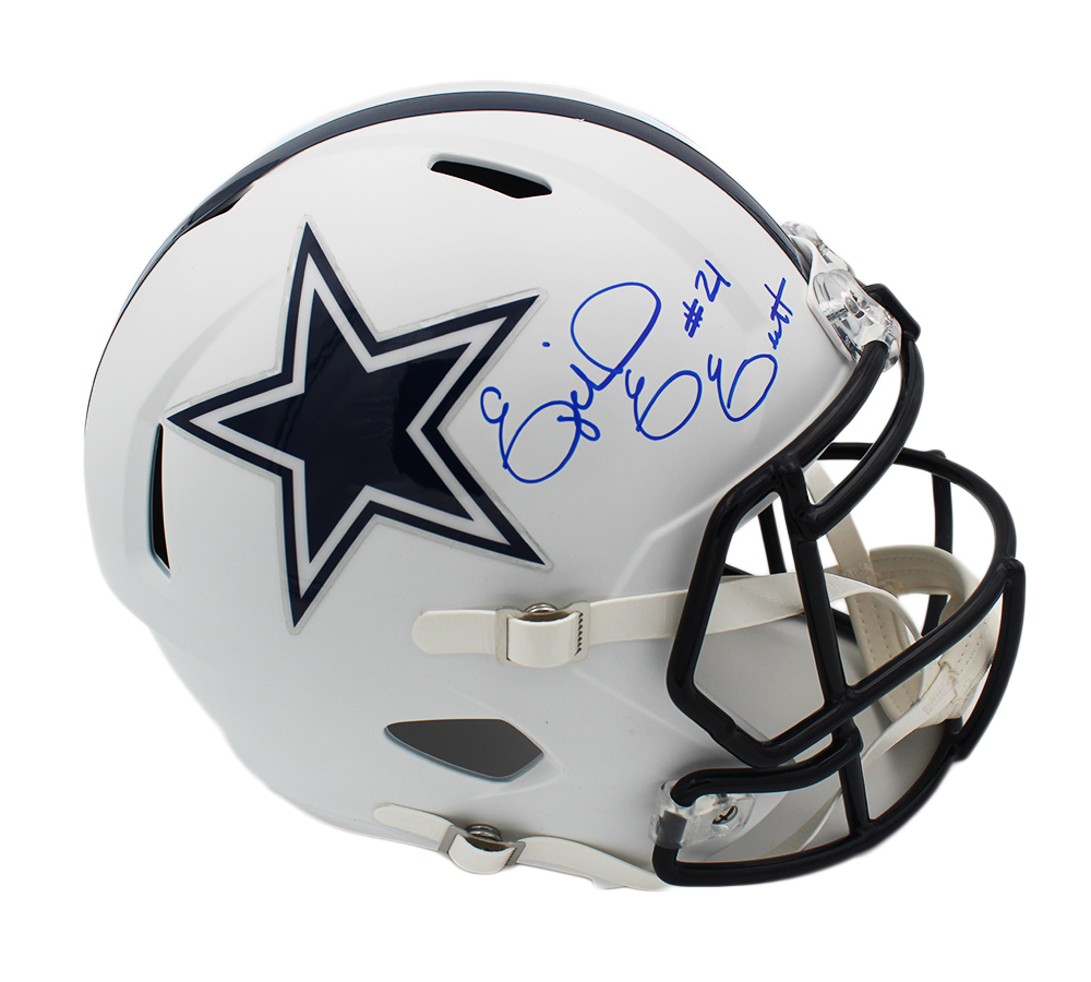 15787 Ezekiel Elliott Signed Dallas Cowboys Speed Full Size Matte NFL Helmet, White -  Radtke Sports