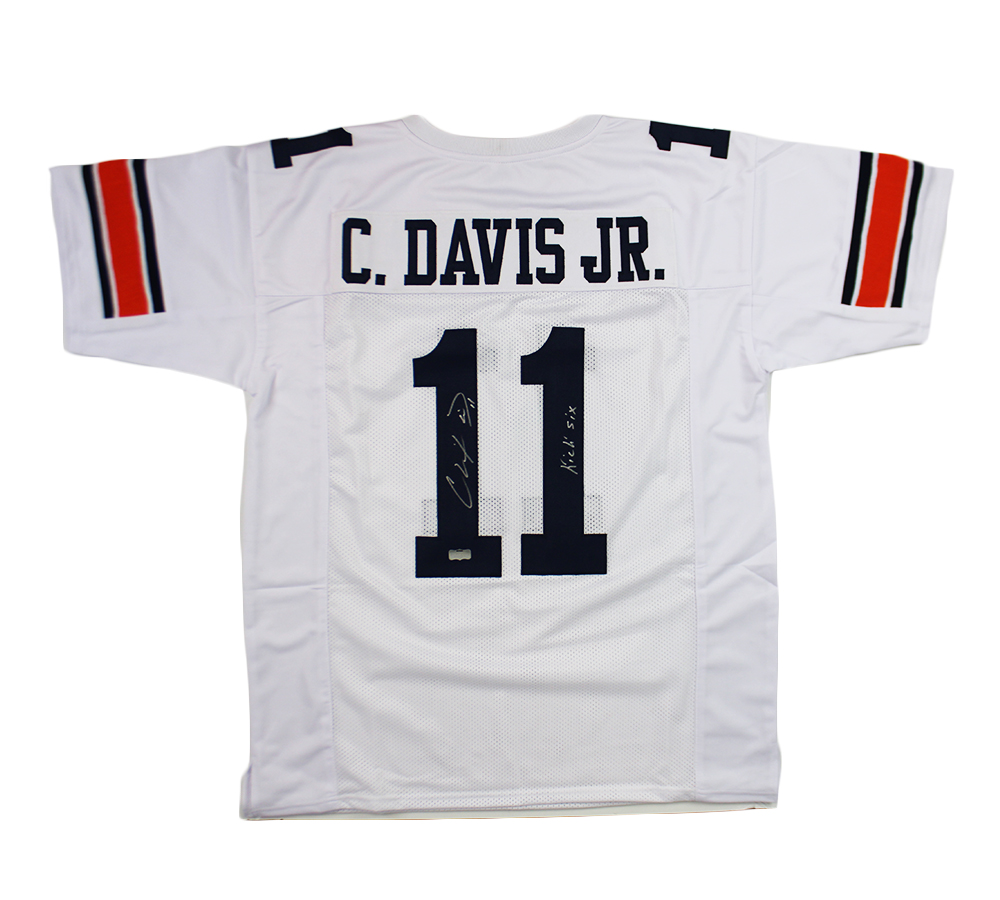 Chris Davis Jr Signed Auburn Custom Blue Jersey with “Kick Six” Inscription  – Radtke Sports