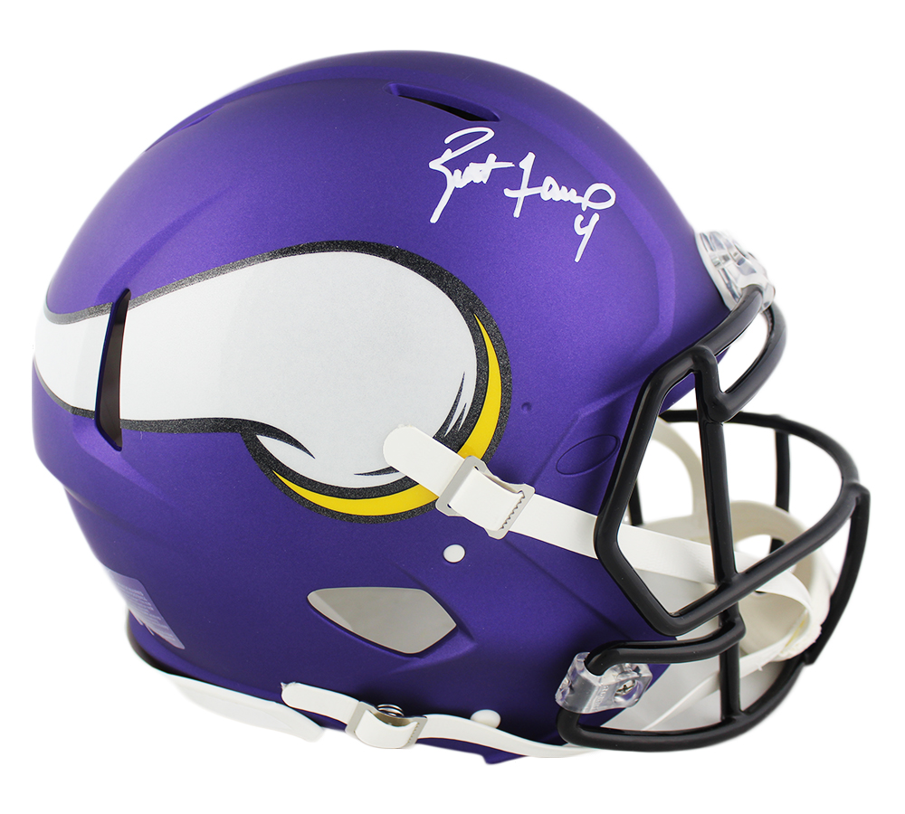 10077 Brett Favre Signed Minnesota Vikings Speed Authentic NFL Helmet -  Radtke Sports