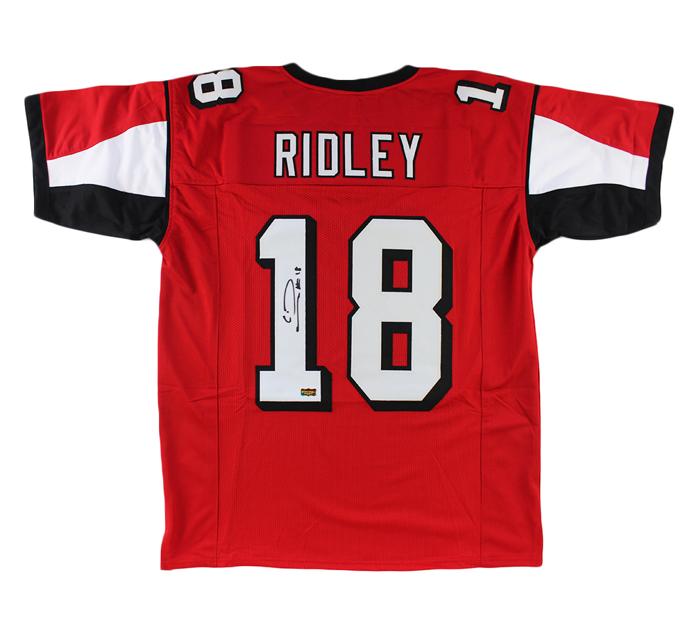 Picture of Radtke Sports 10925 Calvin Ridley Signed Atlanta Custom Jersey&#44; Red