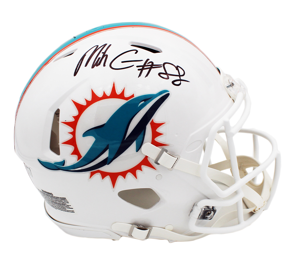 11001 Mike Gesicki Signed Miami Dolphins Speed Authentic NFL Helmet