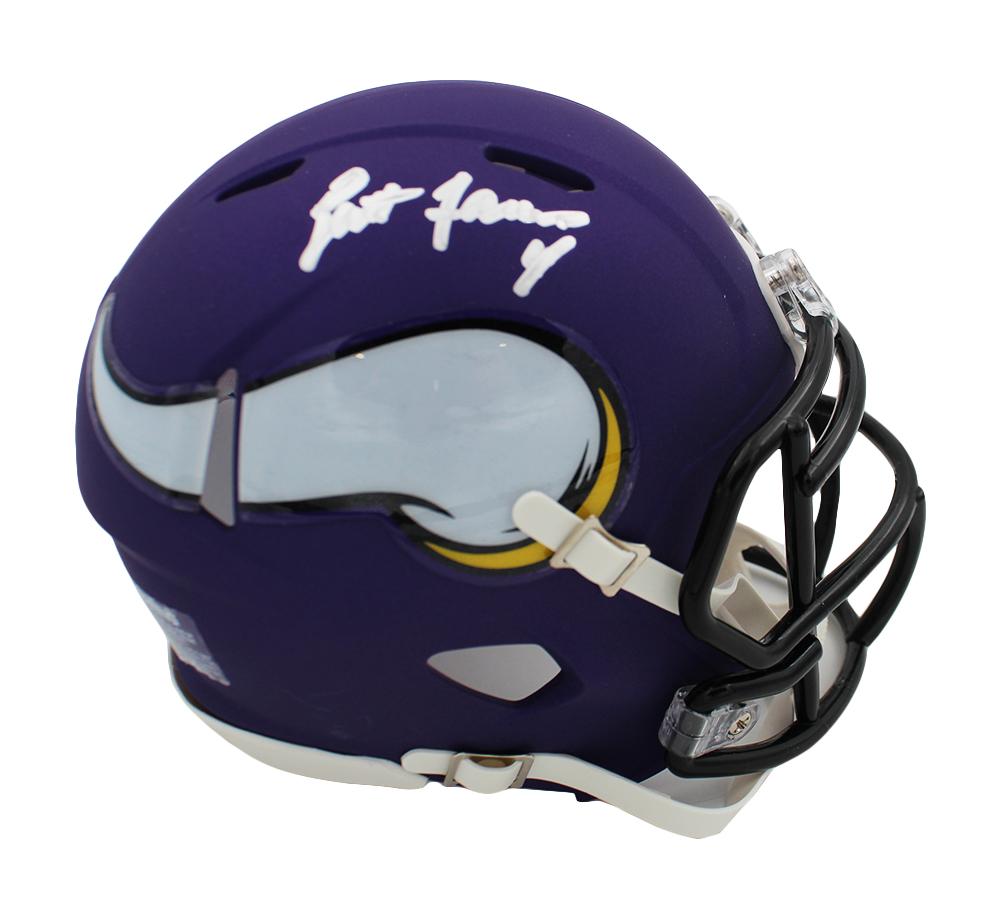 14869 Brett Favre Signed Minnesota Vikings Speed NFL Mini Helmet -  Radtke Sports