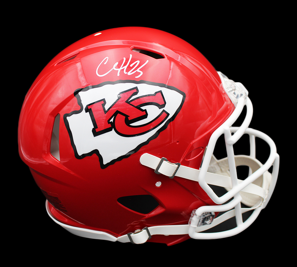15593 Clyde Edwards-Helaire Signed Kansas City Chiefs Speed Authentic NFL Helmet