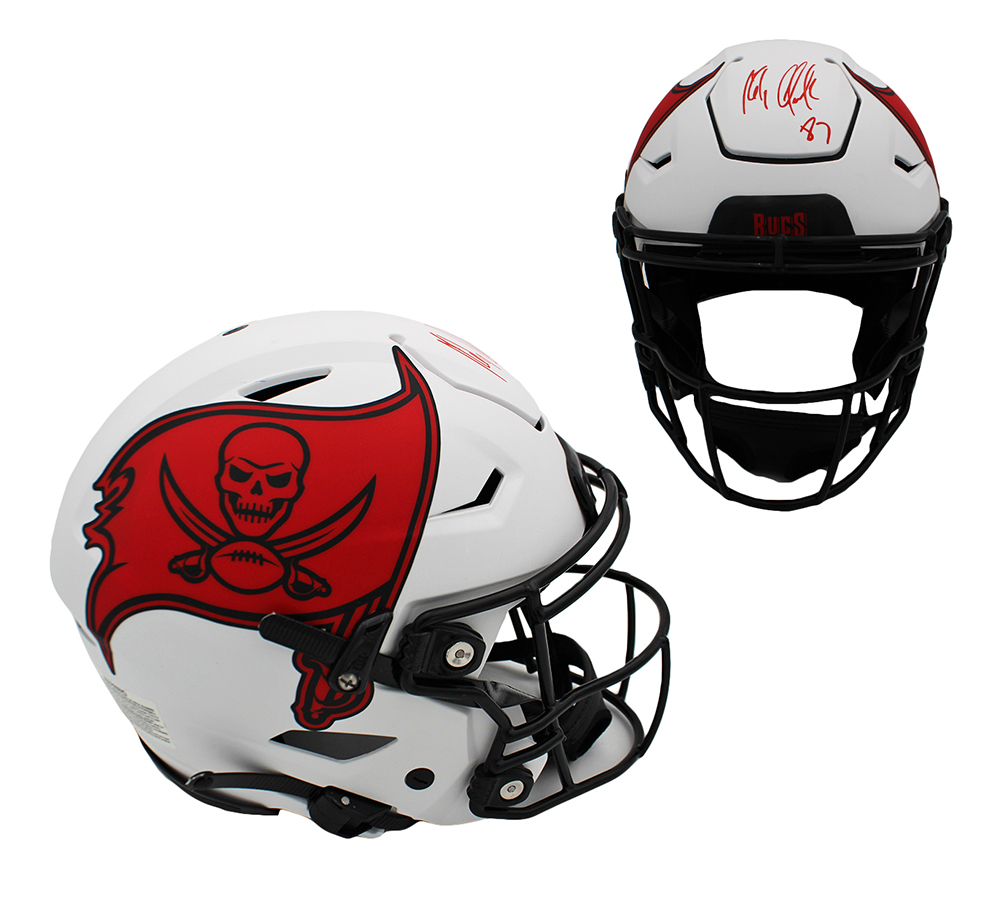 18603 Rob Gronkowski Signed Tampa Bay Buccaneers Speed Flex Authentic Lunar NFL Helmet