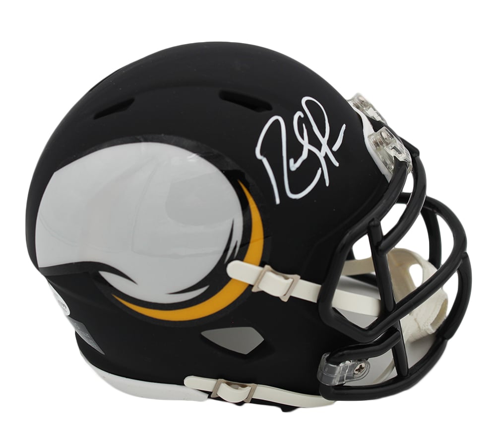 18663 Randy Moss Signed Minnesota Vikings Speed AMP NFL Mini Helmet