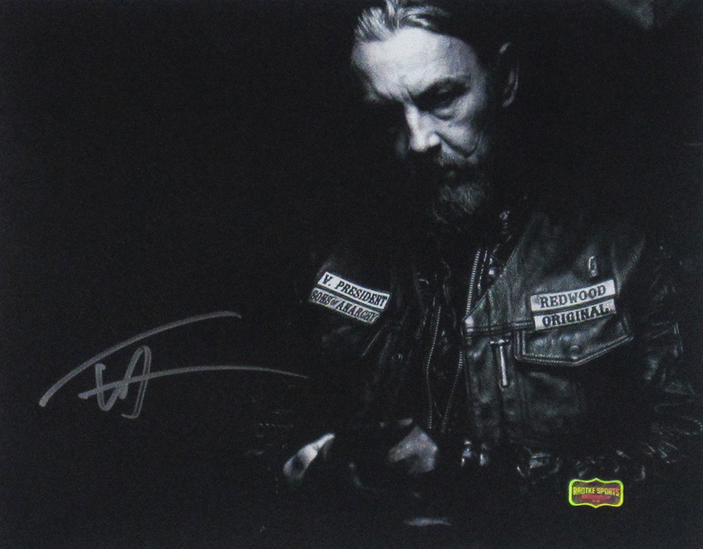 1982 11 x 14 in. Tommy Flanagan Signed Sons of Anarchy Unframed Black & White Photo -  Radtke Sports