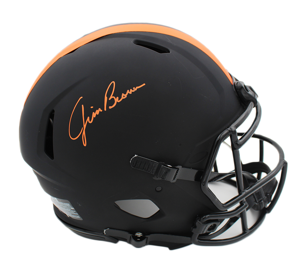 19853 Jim Brown Signed Cleveland Browns Speed Authentic Eclipse NFL Helmet