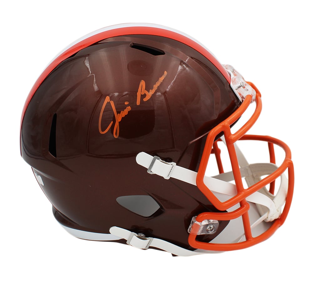 20442 Jim Brown Signed Cleveland Browns Speed Full Size Flash NFL Helmet