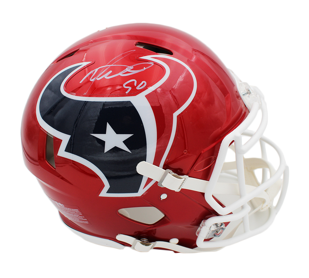 20454 Mario Williams Signed Houston Texans Speed Authentic Flash NFL Helmet