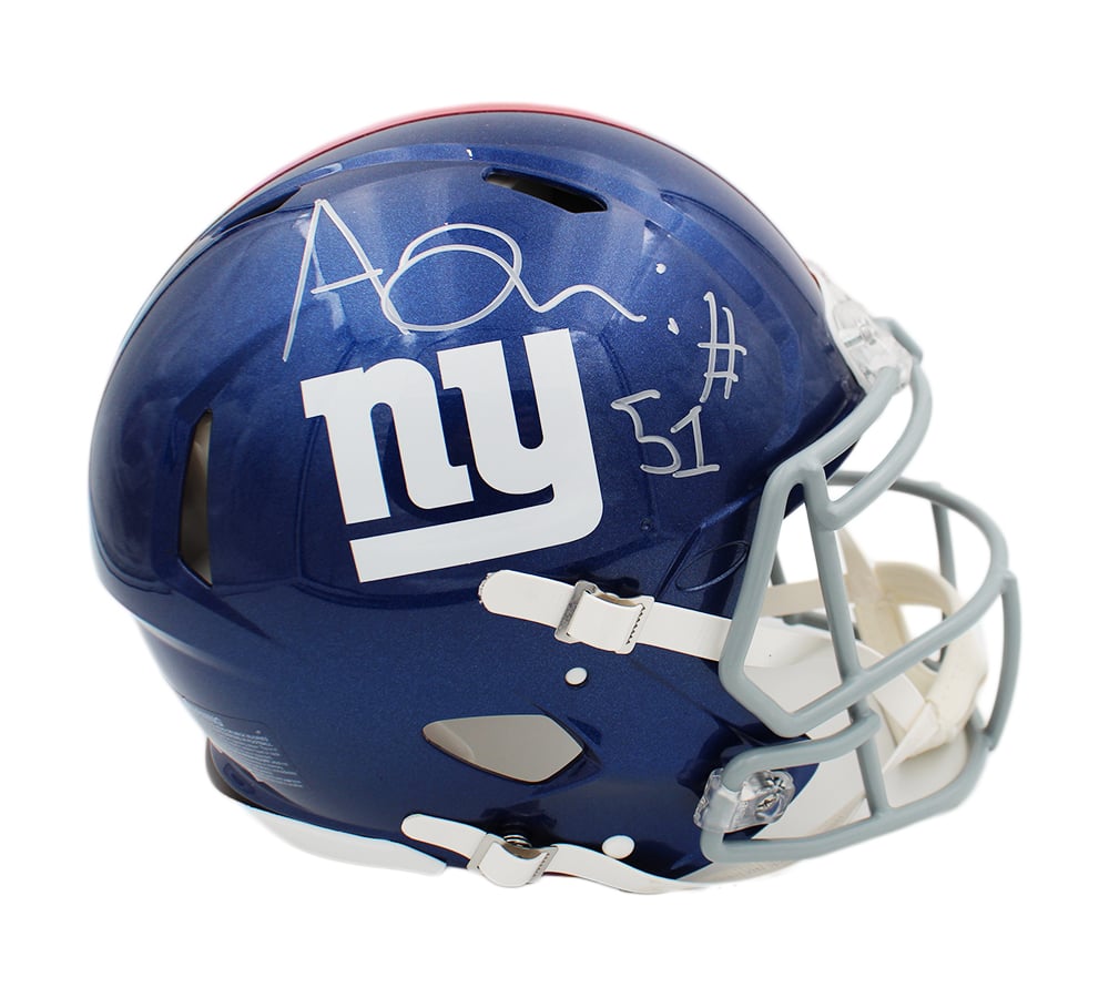 21131 Azeez Ojulari Signed   York Giants Speed Authentic NFL Helmet