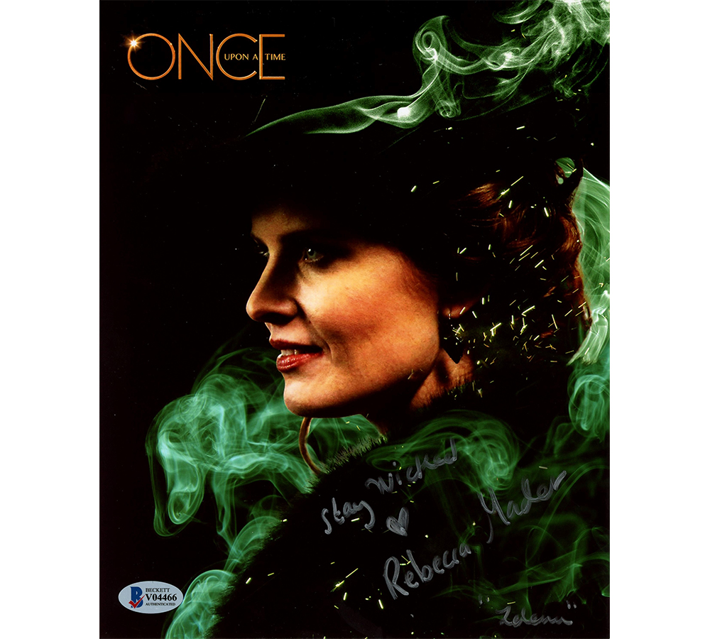 17813 8 x 10 in. Rebecca Mader Signed Once Upon a Time Unframed Photo - Green Smoke with Stay Wicked Inscription -  Radtke Sports