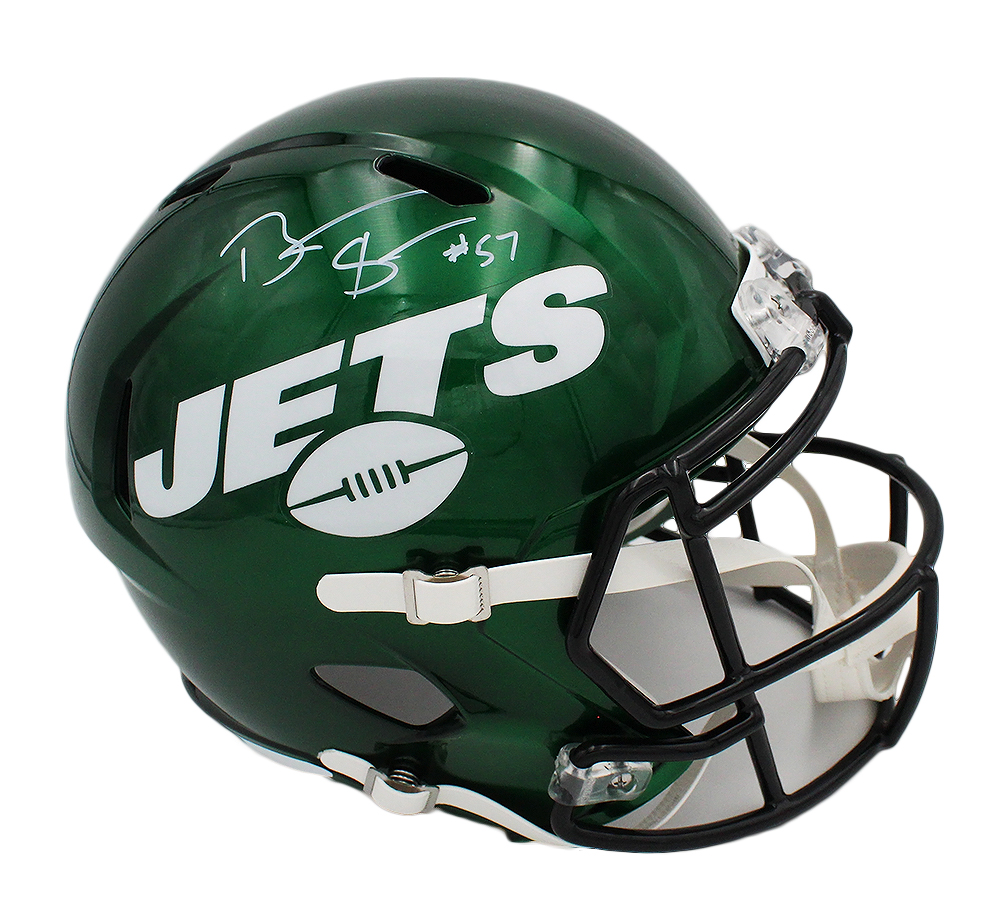18526 NFL   York Jets Bart Scott Signed Speed Helmet - Full Size