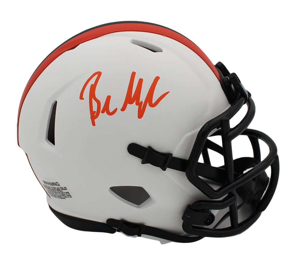 19103 NFL Cleveland Browns Baker Mayfield Signed Speed Lunar Mini Helmet