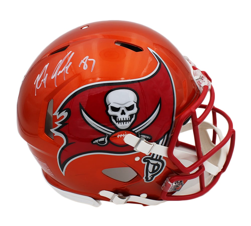 20286 NFL Tampa Bay Buccaneers Rob Gronkowski Signed Speed Authentic Flash Helmet