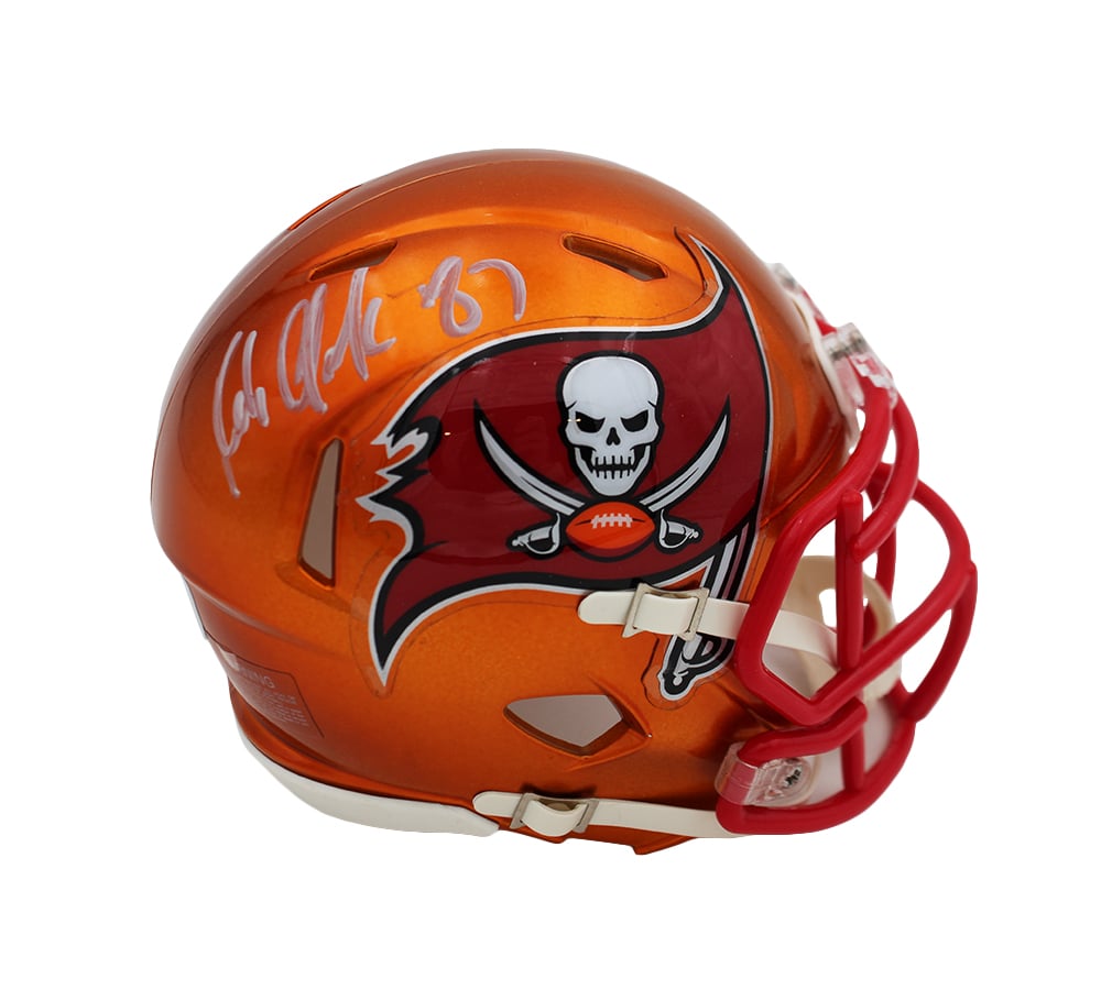 20296 NFL Tampa Bay Buccaneers Rob Gronkowski Signed Speed Flash Mini Helmet