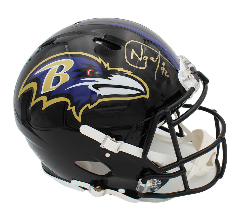 19009 NFL Baltimore Ravens Haloti Ngata Signed Speed Authentic Helmet