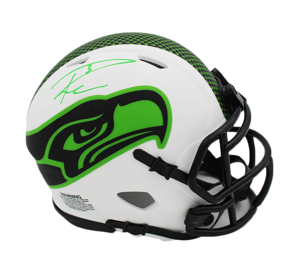 19576 NFL Seattle Seahawks Russell Wilson Signed Speed Lunar Mini Helmet