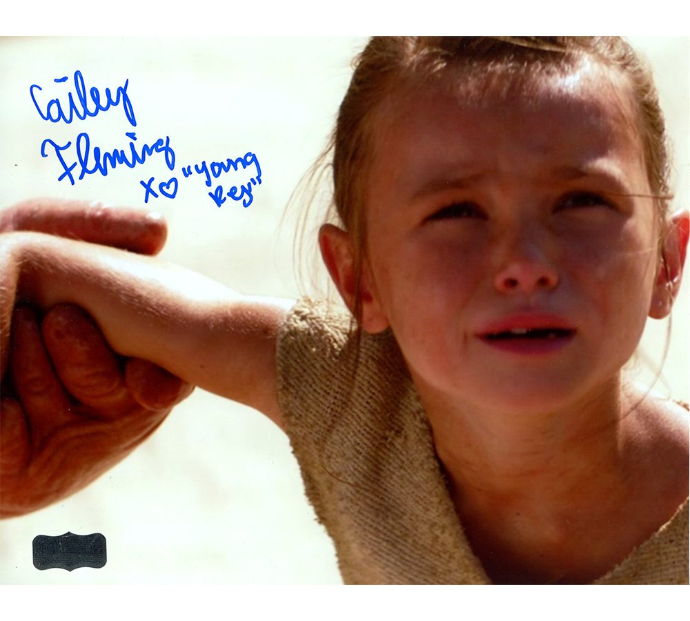 20942 8 x 10 in. Cailey Fleming Signed Star Wars Unframed Photo with Young Rey Inscription -  Radtke Sports