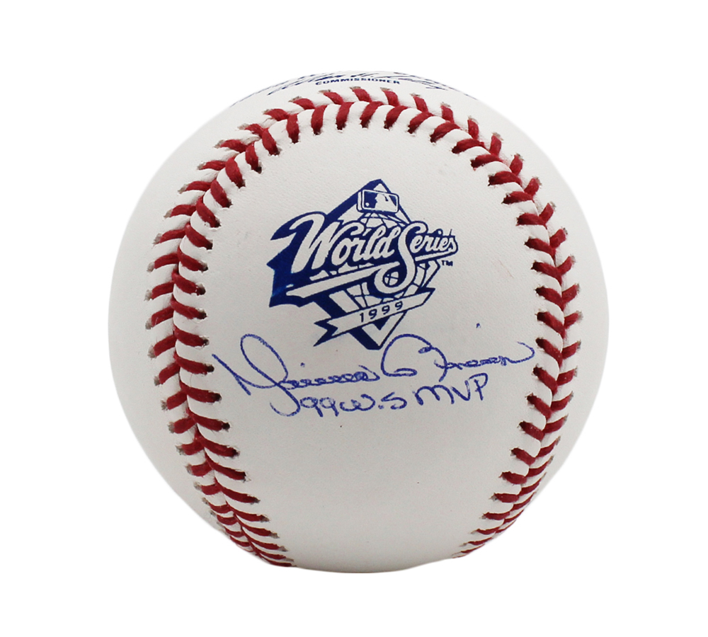 20751 Mariano Rivera Signed   York Yankees Rawlings 1999 WS MLB Baseball with 1999 WS MVP Inscription
