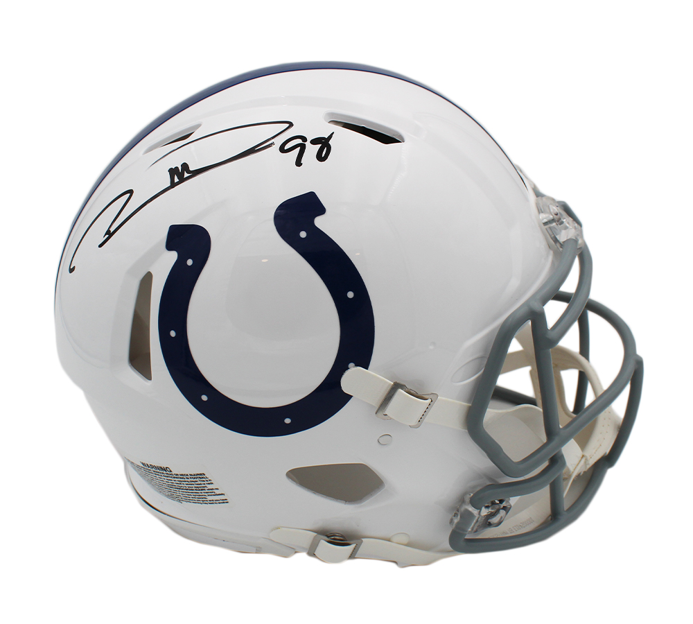 17609 Robert Mathis Signed Indianapolis Colts Speed Authentic NFL Helmet