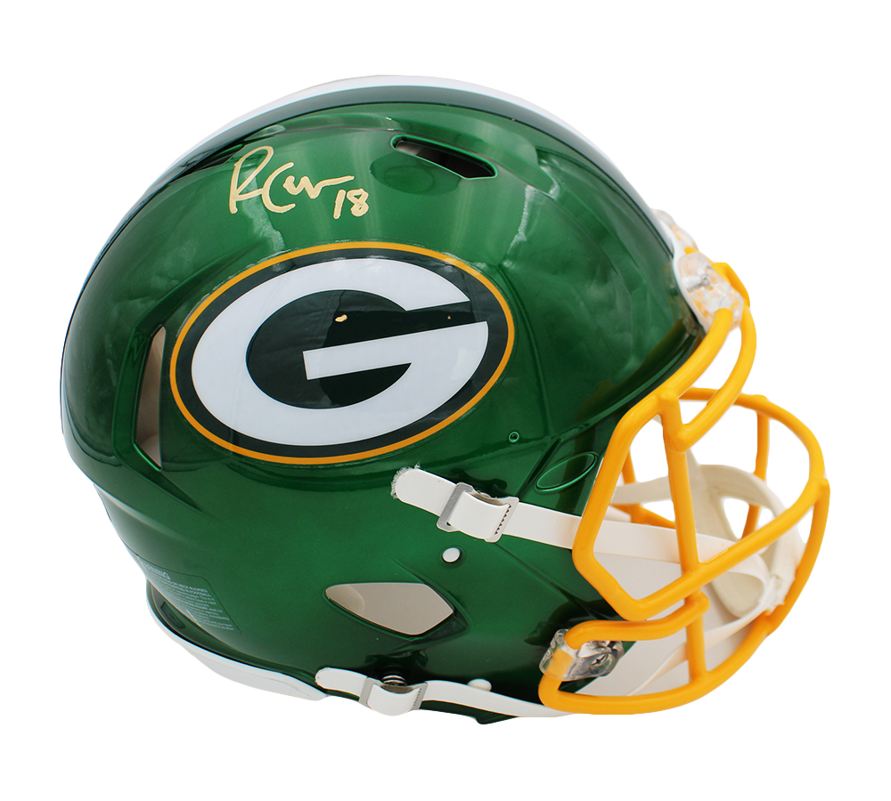 20034 Randall Cobb Signed Green Bay Packers Speed Authentic Flash NFL Helmet