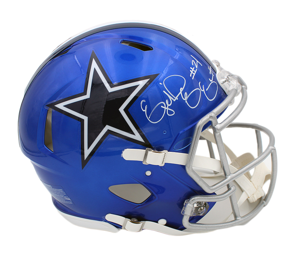 20055 Ezekiel Elliott Signed Dallas Cowboys Speed Authentic Flash NFL Helmet