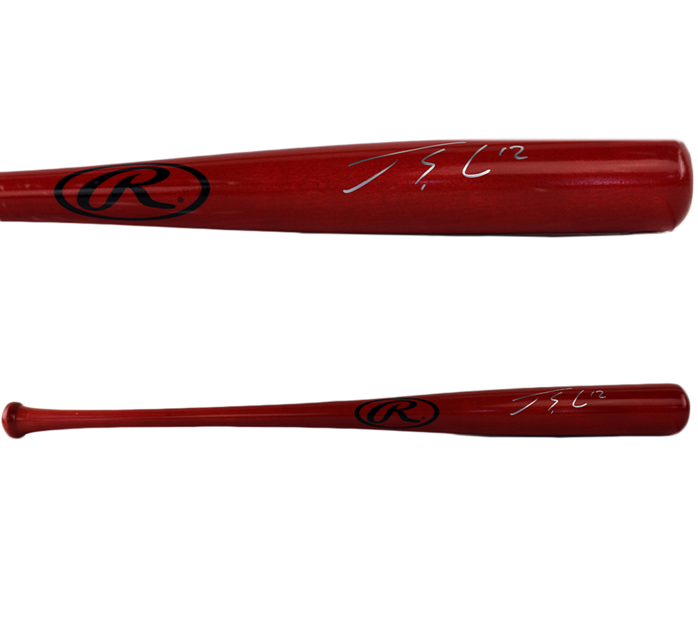 20570 Jorge Soler Signed Atlanta Braves Rawlings Big Stick Bat, Red