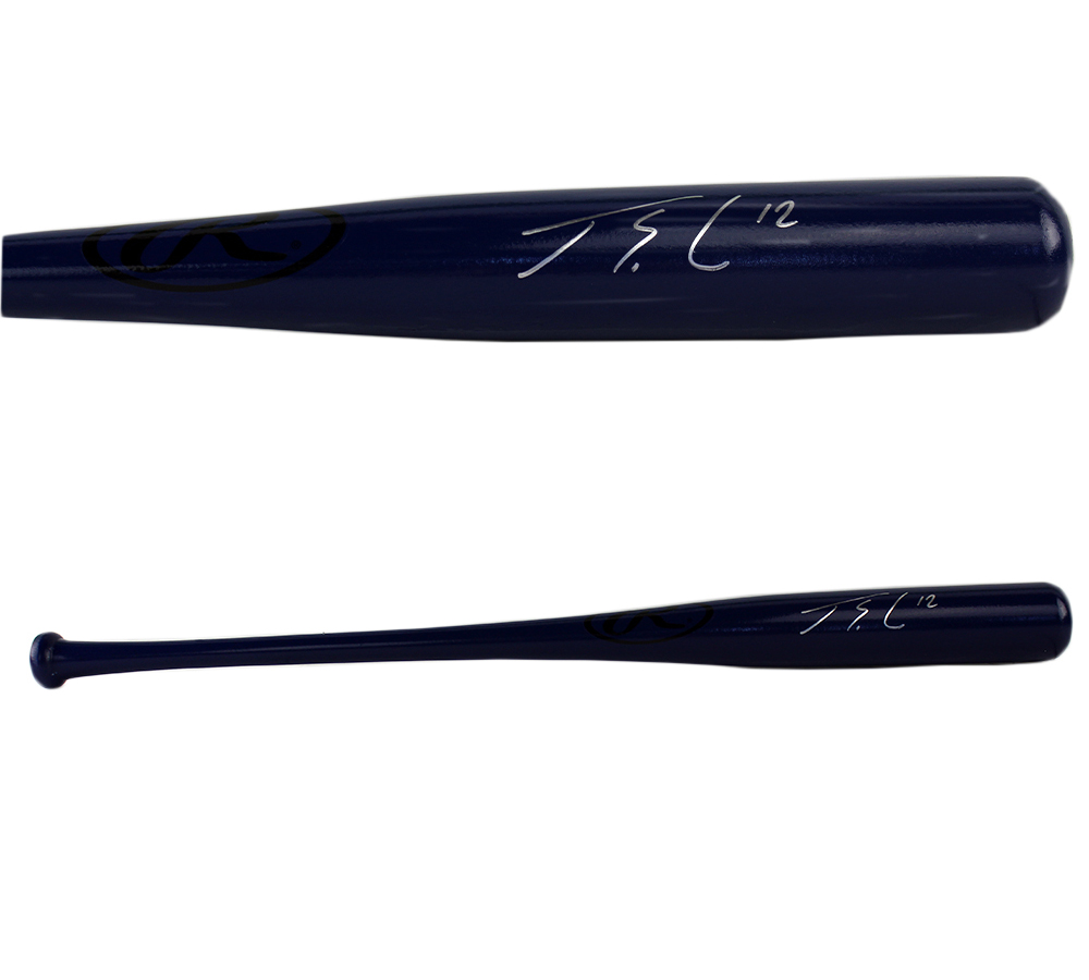 20571 Jorge Soler Signed Atlanta Braves Rawlings Big Stick Bat, Navy Blue